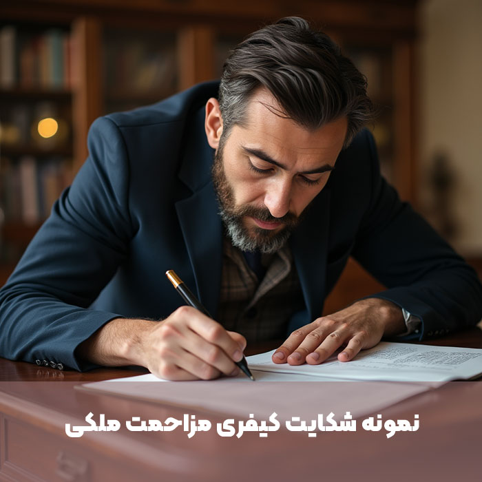 نمونه شکایت کیفری مزاحمت ملکی