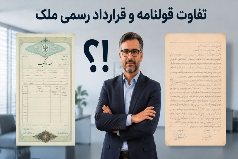 تفاوت قولنامه و قرارداد رسمی ملک
